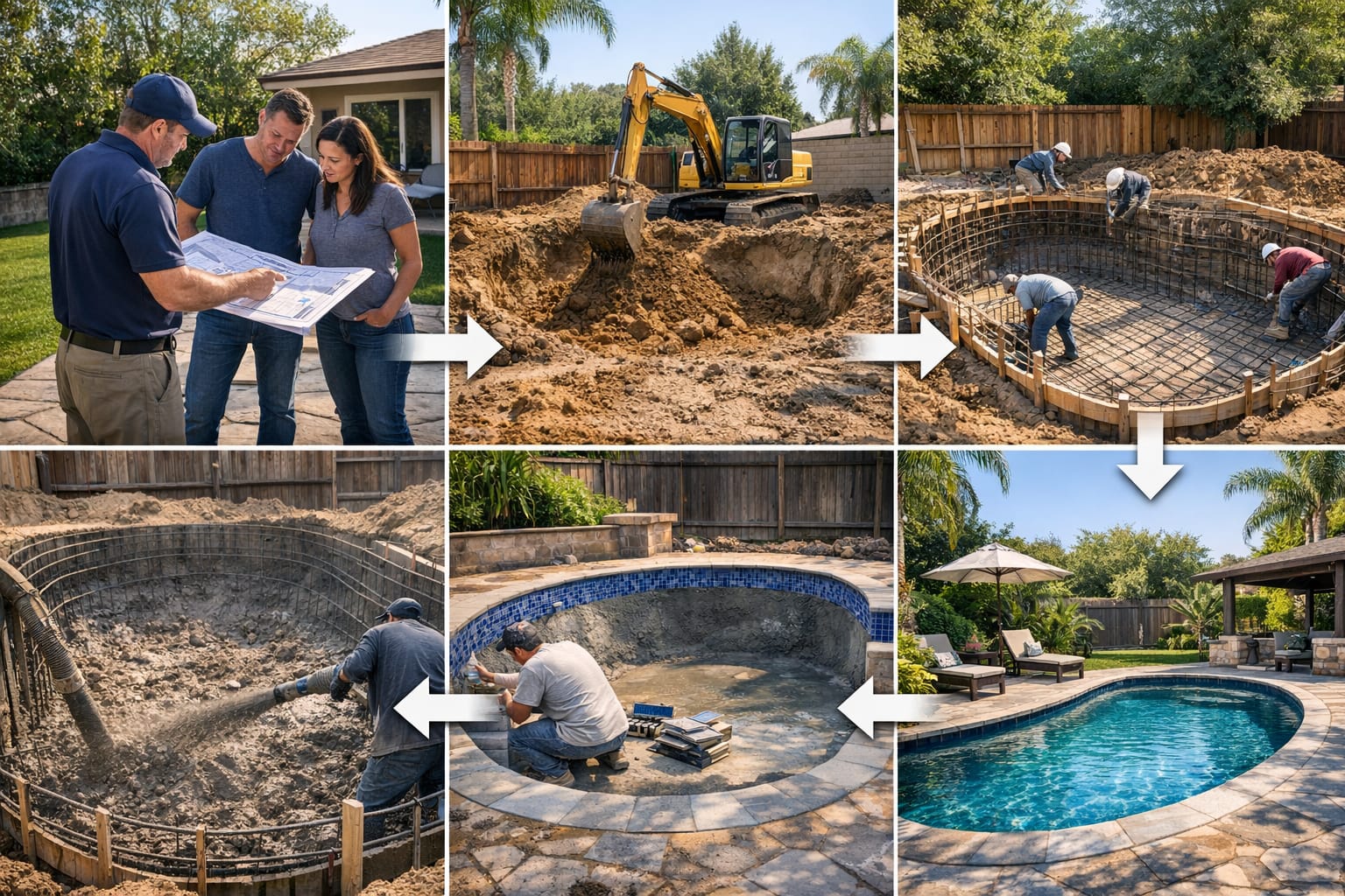 Action: The Installation Process and What to Expect - 6 Popular Backyard Pool Types